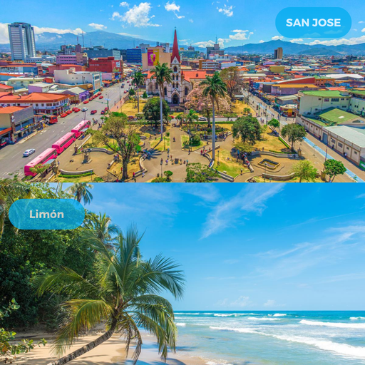 Private Transfer Service – San José ⇄ Limon || The base rate applies for 1–5 passengers